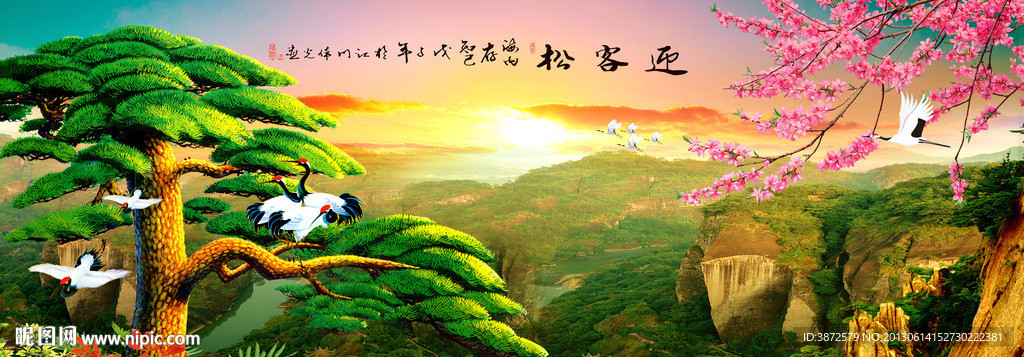 黄山迎客松