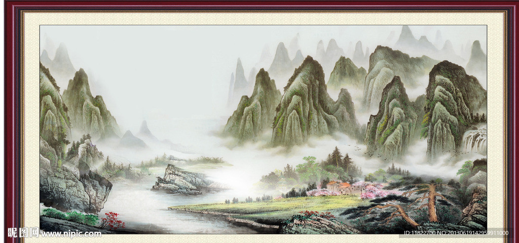 巨幅山水画