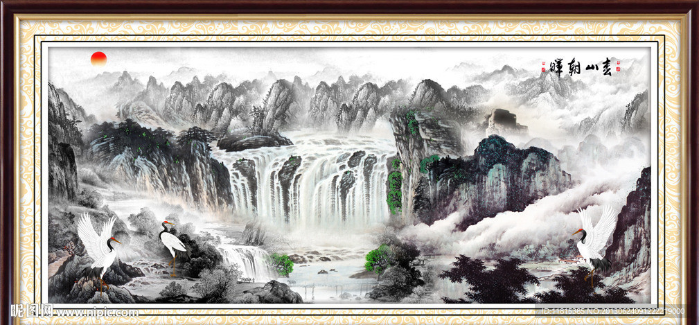 巨幅山水画