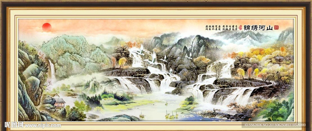 巨幅山水画