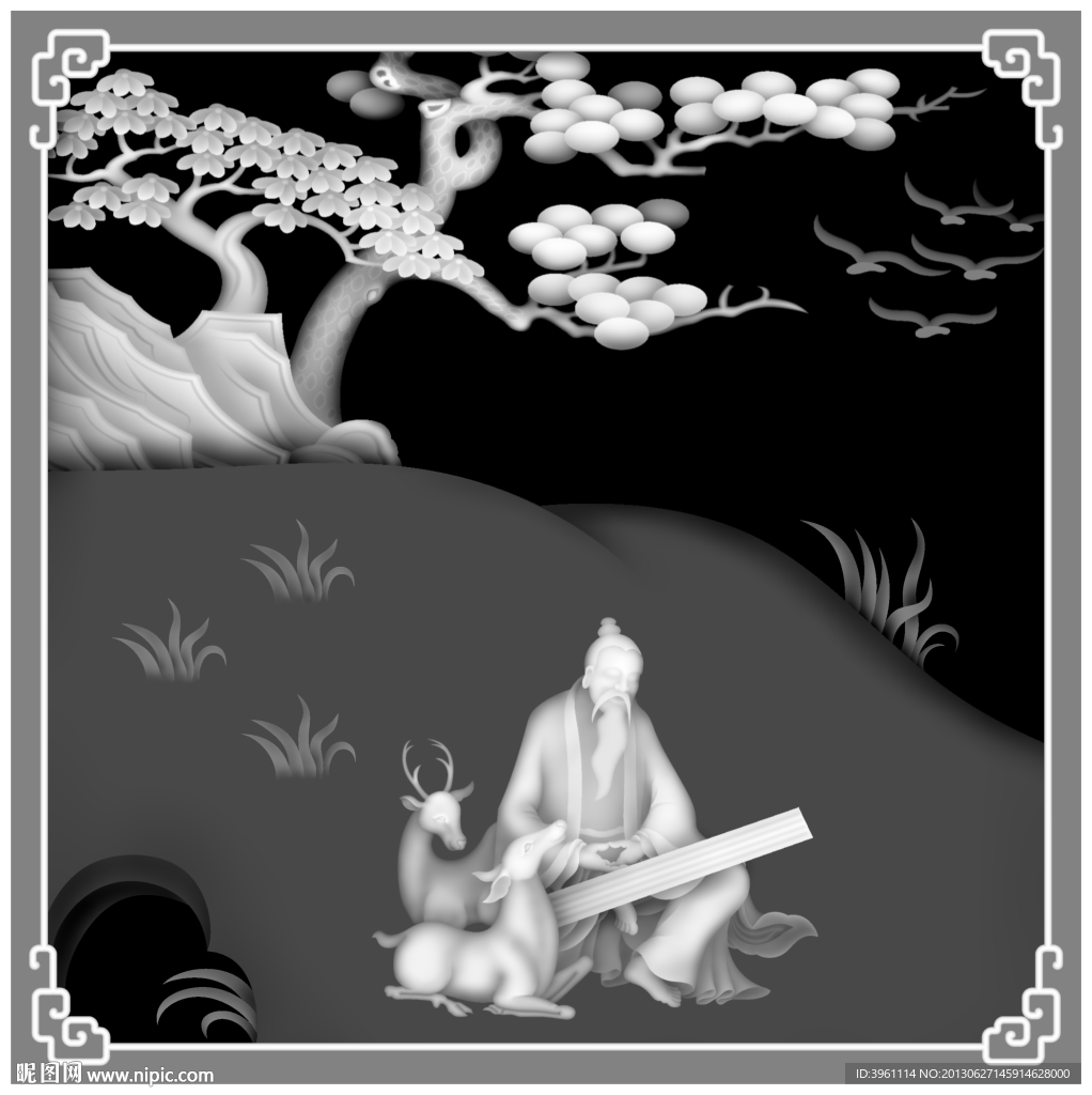 浮雕灰度图