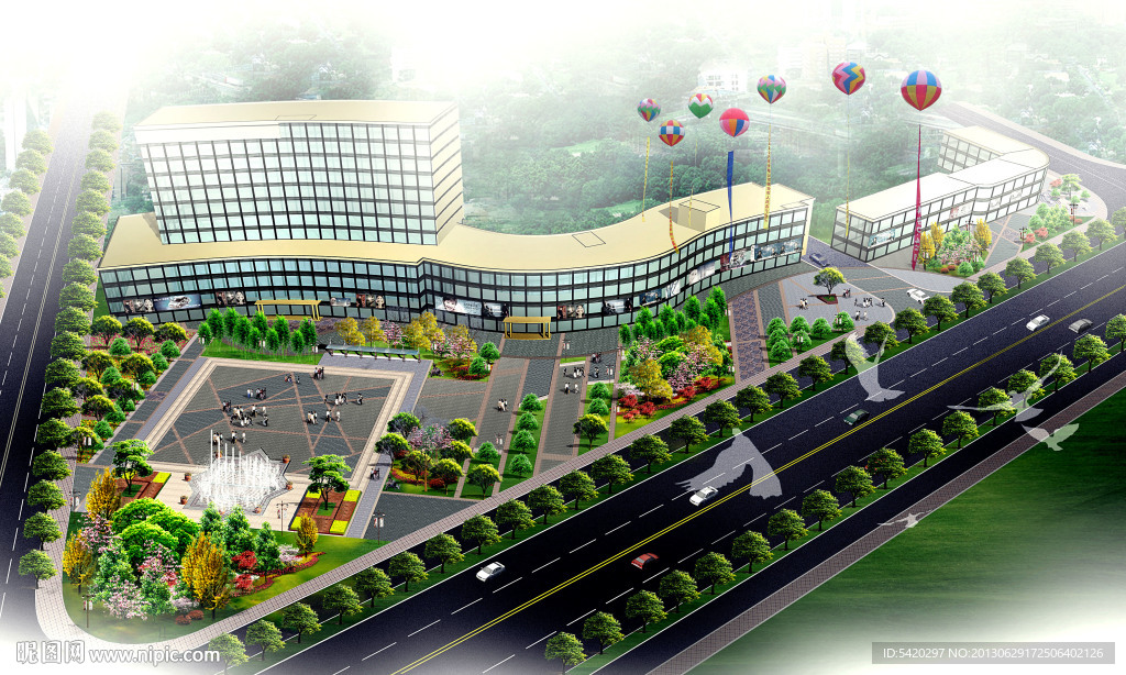 文化广场鸟瞰图