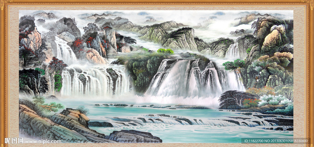 巨幅山水画