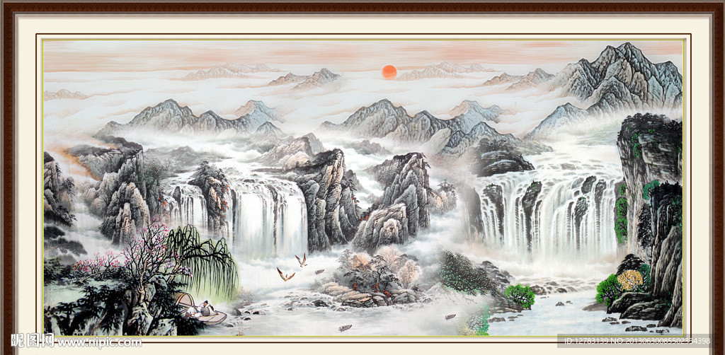 巨幅山水画