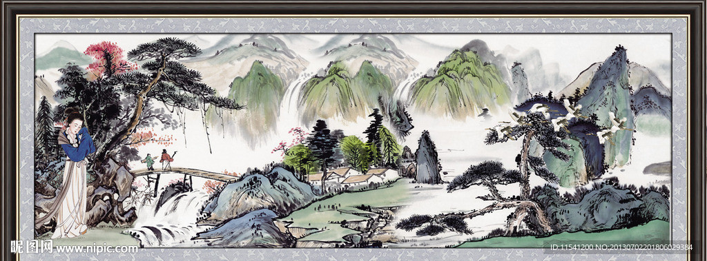 巨幅山水画