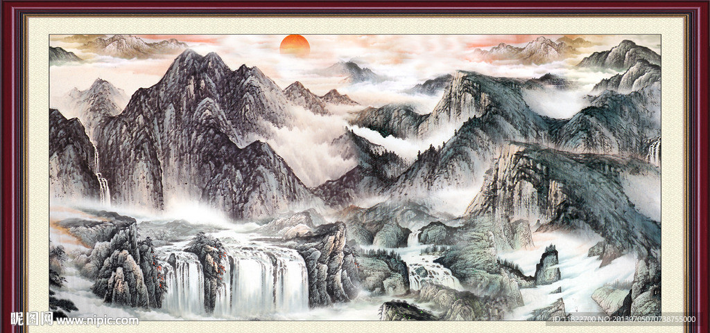 巨幅山水画