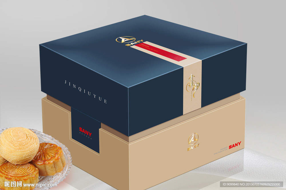 月饼包装 平面图