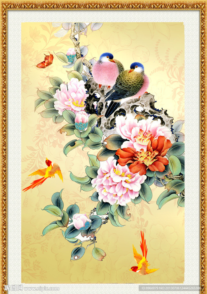 花开富贵 花鸟图