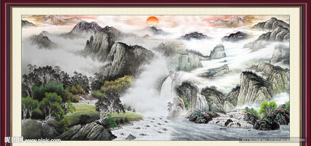 巨幅山水画