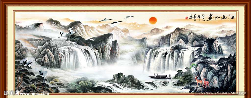 巨幅山水画