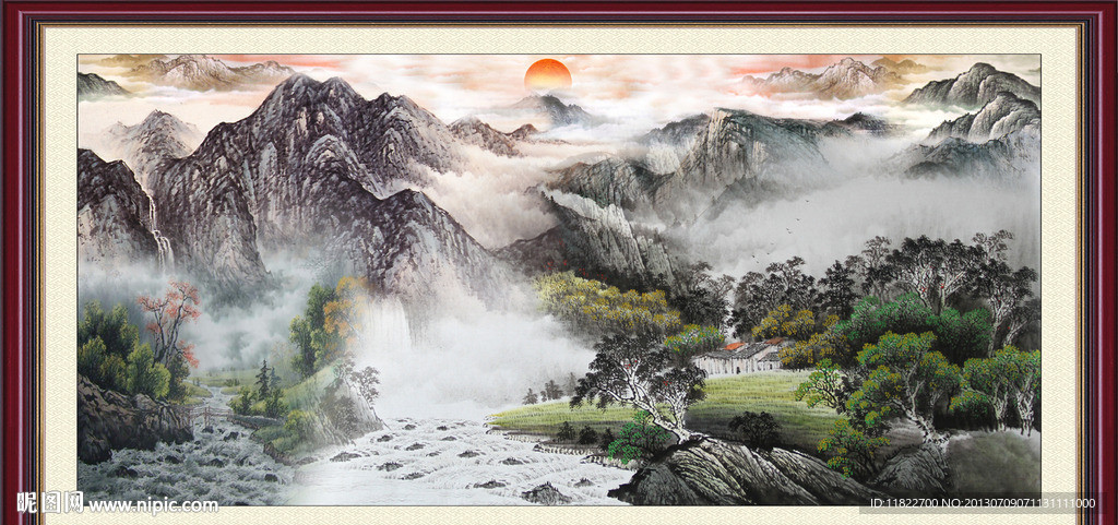巨幅山水画