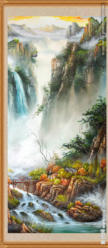 油画山水