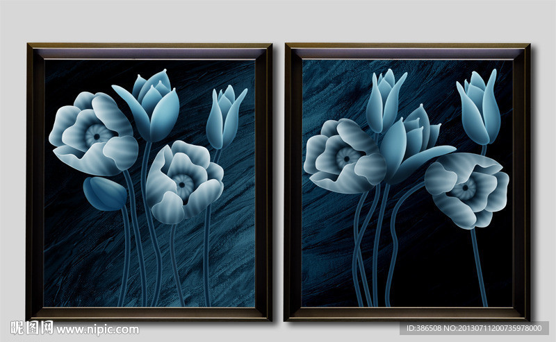 装饰画 油画 花卉