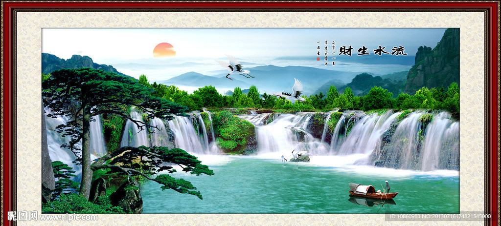 巨幅山水画