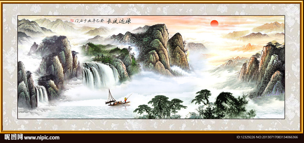 巨幅山水画