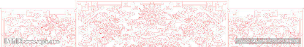 精雕线描图