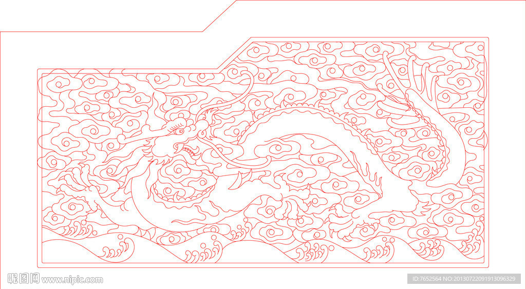 精雕线描图