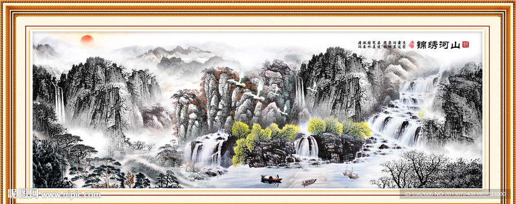 巨幅山水画