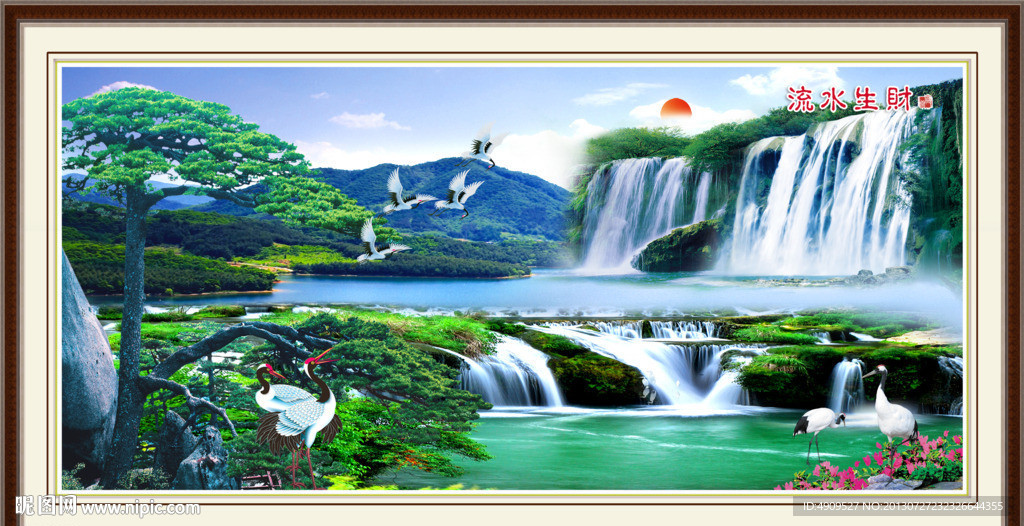 山水风景设计图__风景_psd分层素材_设计图库_昵图网nipic.com