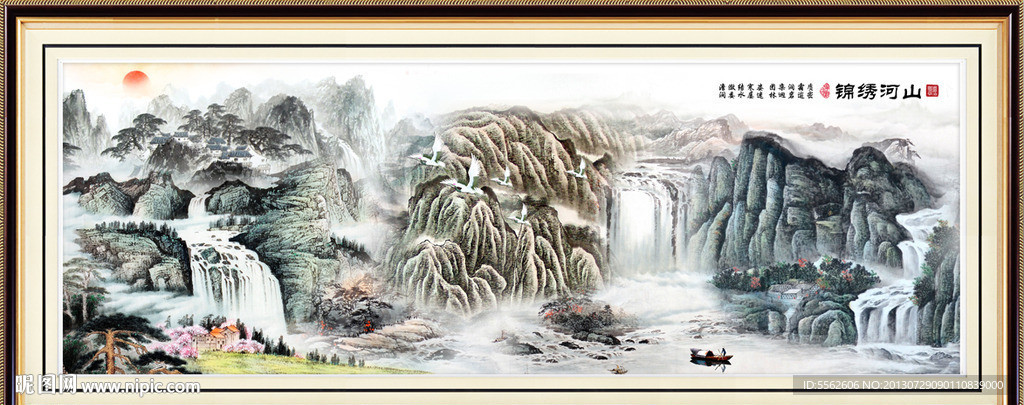 巨幅山水画