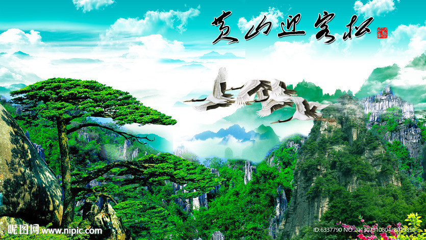 黄山迎客松