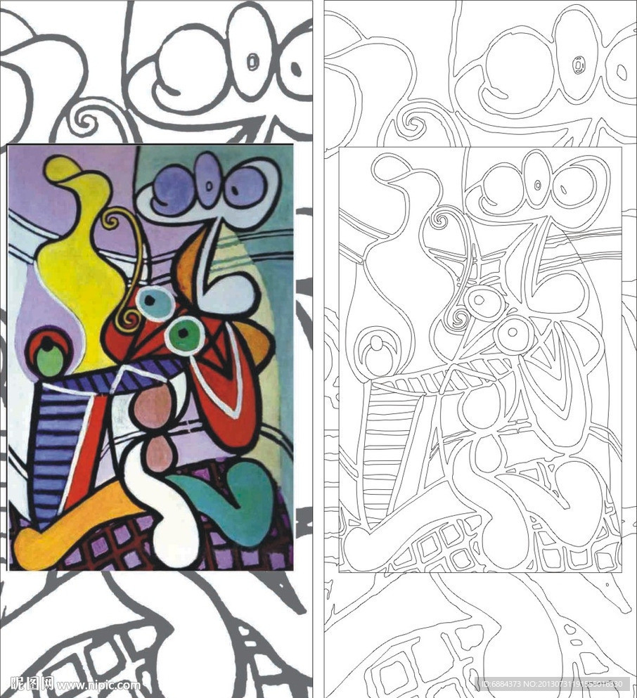比加索 抽象画