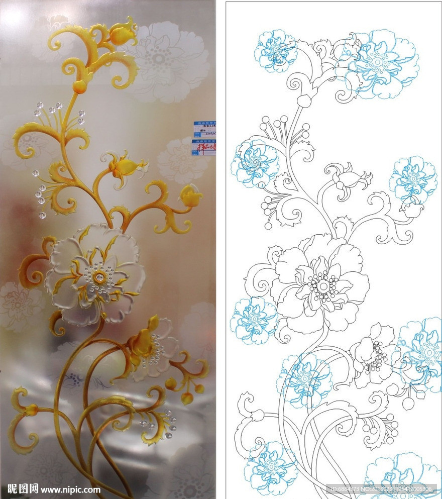 欧式花 抽象花