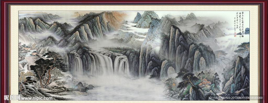 巨幅山水画