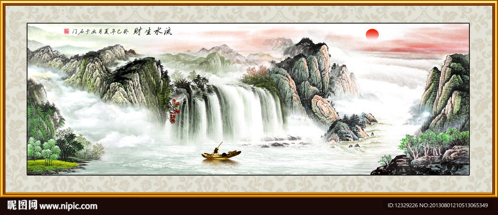 巨幅山水画