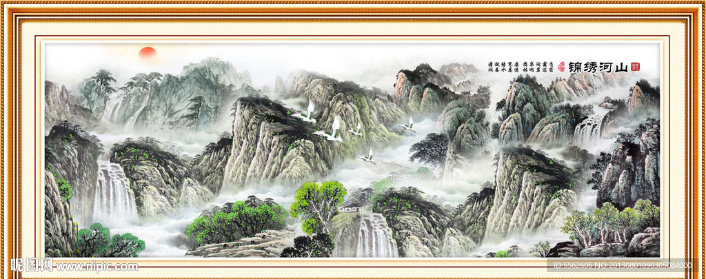 巨幅山水画
