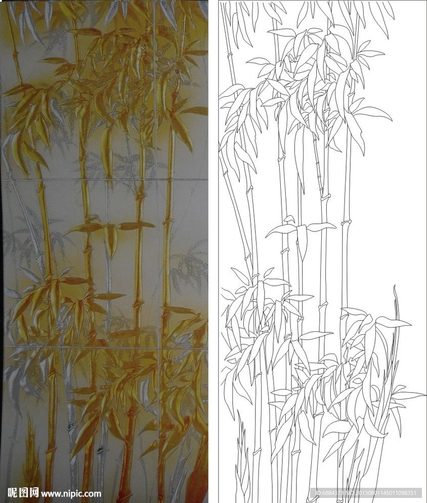 竹子 金竹 竹报平安