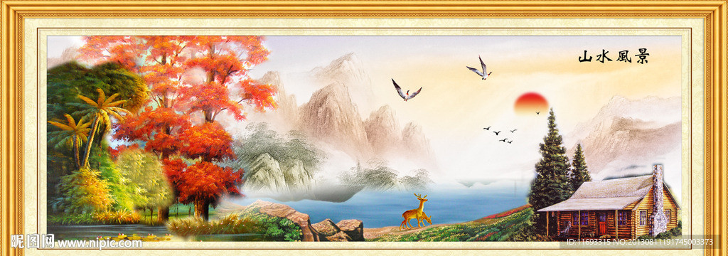 欧式油画