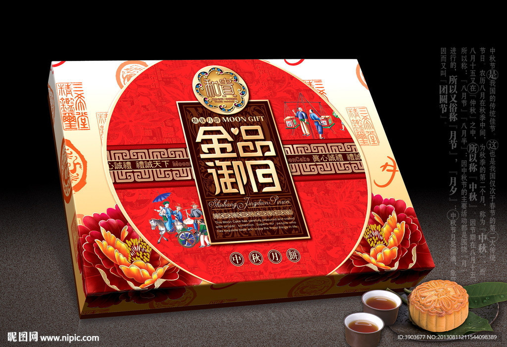 月饼包装(展开图)