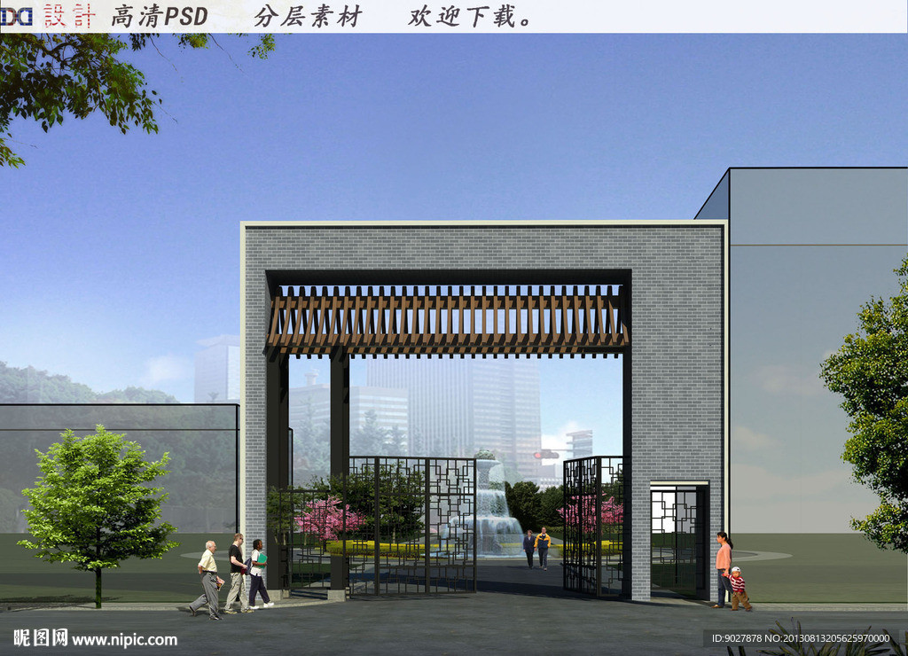 小区大门