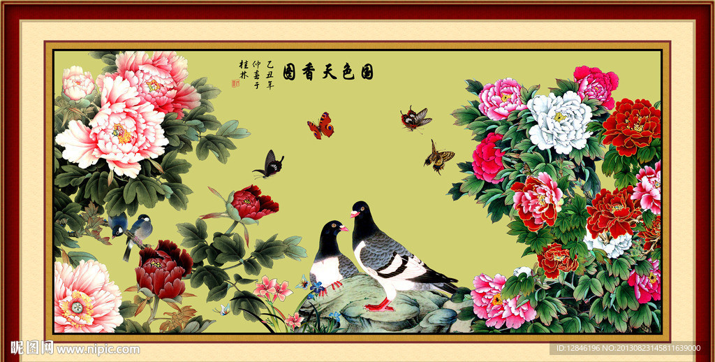 国画牡丹