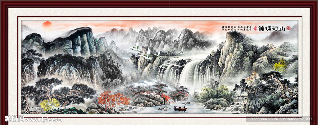 巨幅山水画