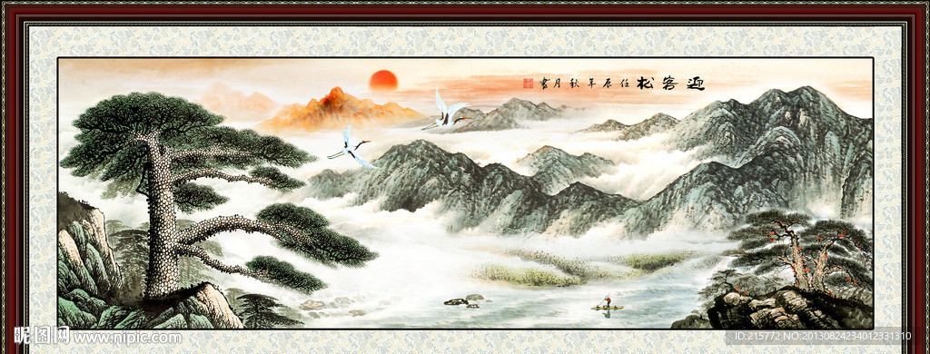 巨幅山水画