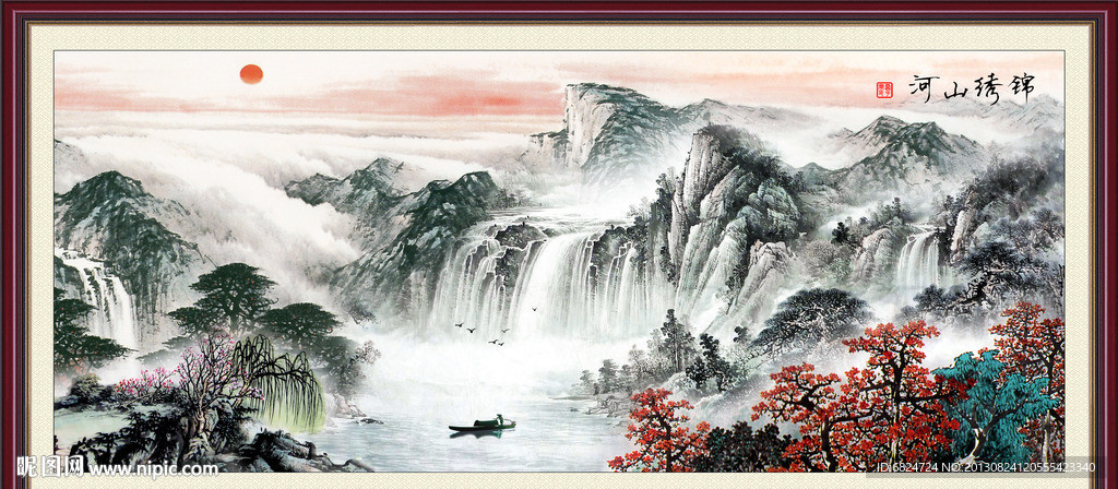 巨幅山水画