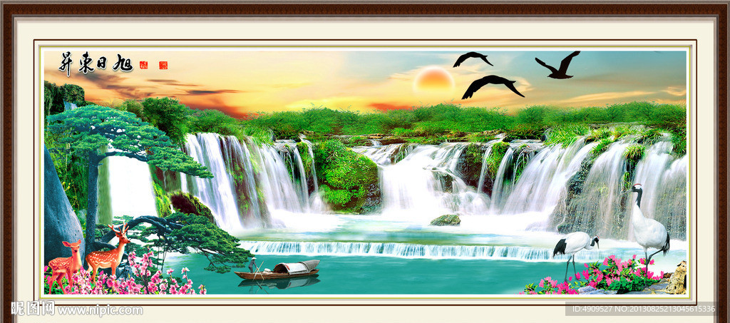 大厅风景画 大厅山水