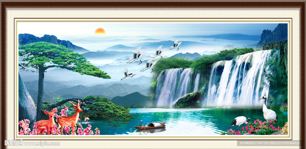 巨幅山水画