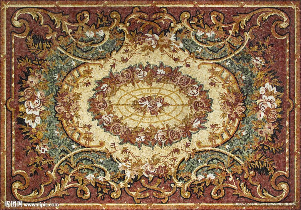 装饰马赛克拼花纹理