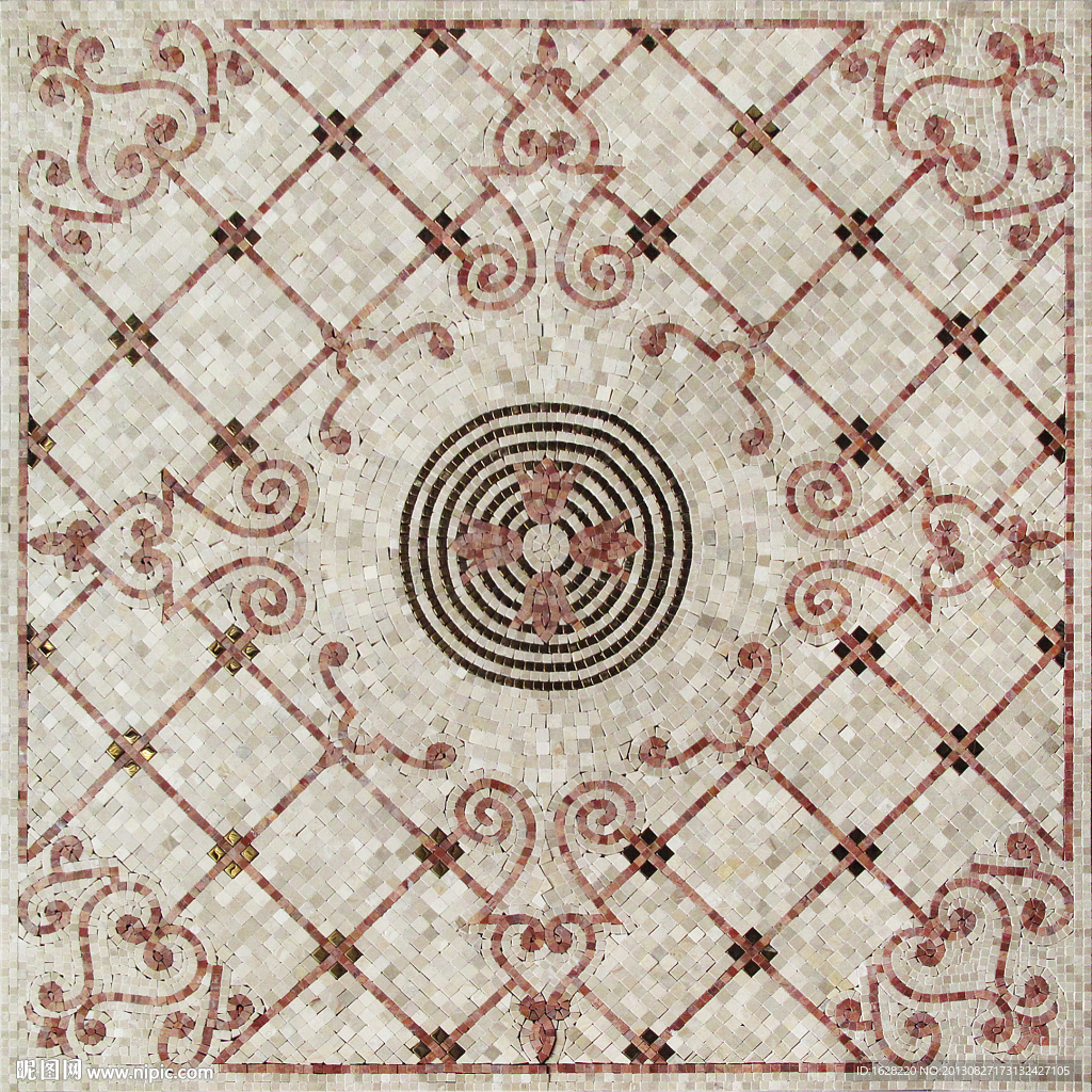 装饰马赛克拼花纹理