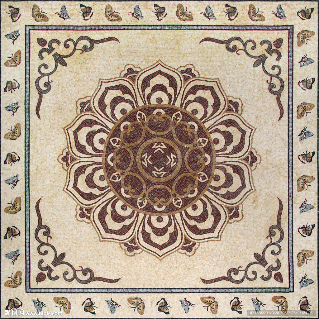 装饰马赛克拼花纹理