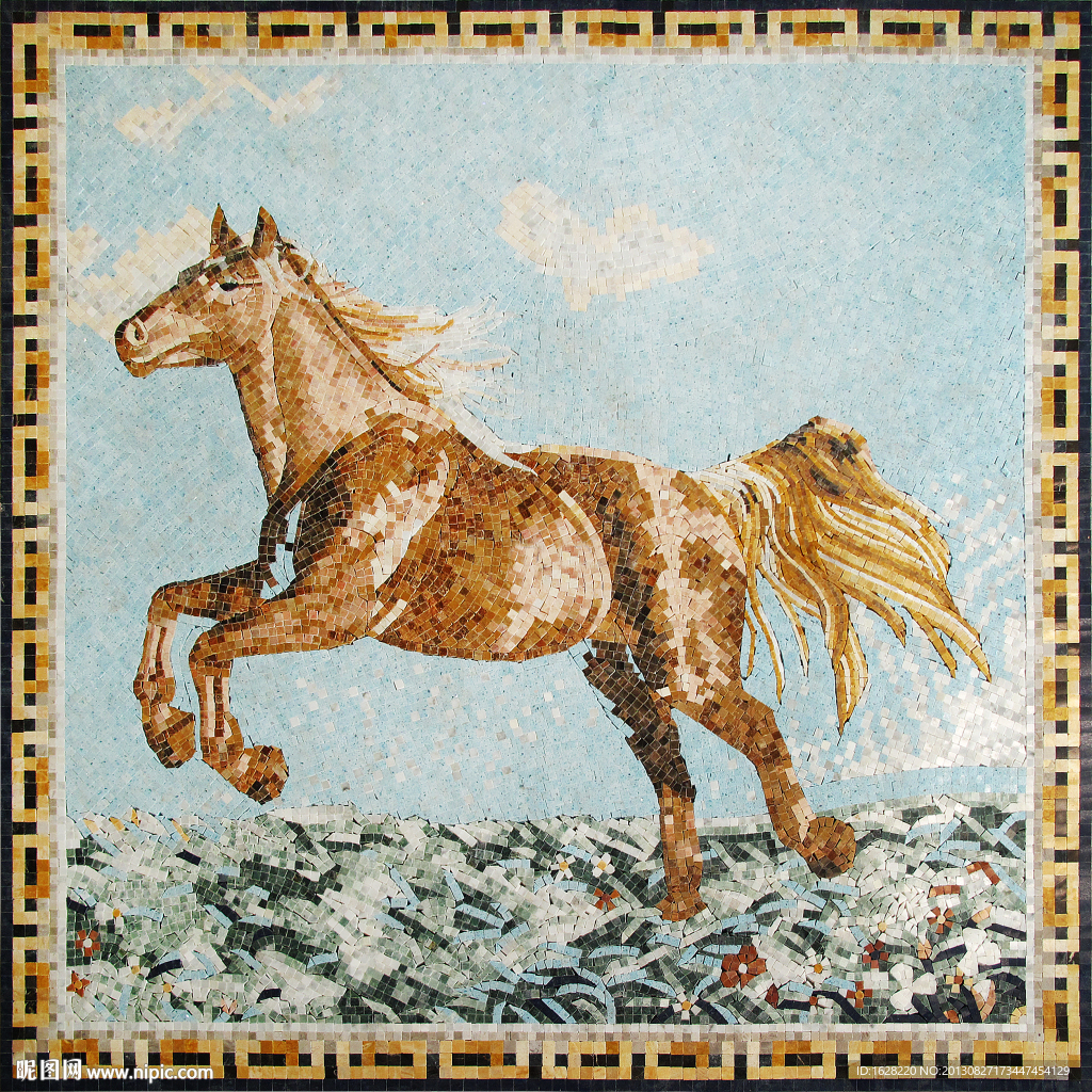 装饰马赛克拼花纹理
