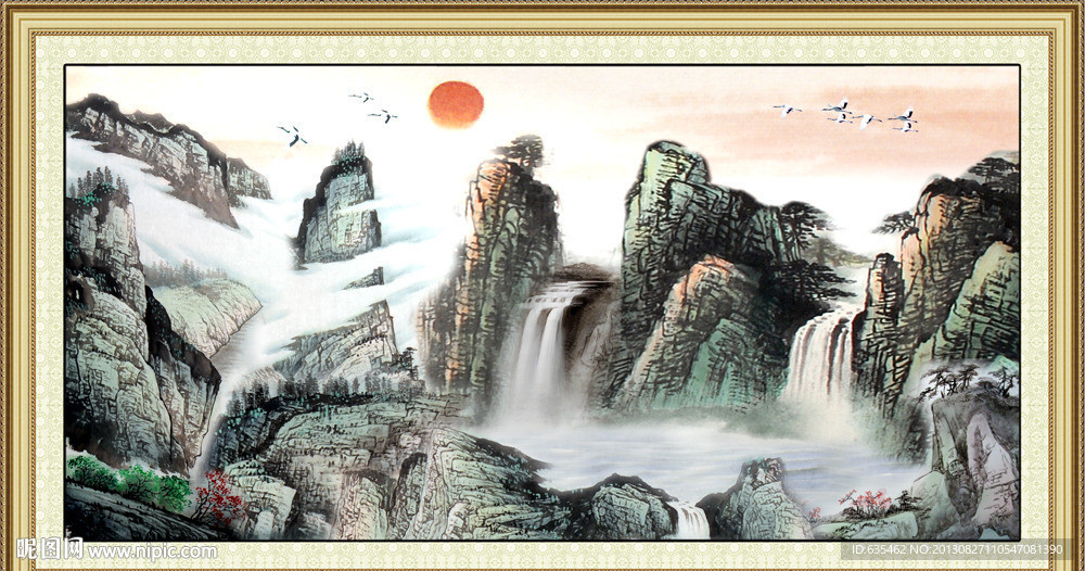 山水国画