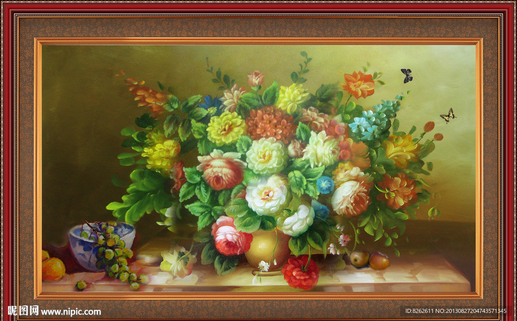 花卉油画