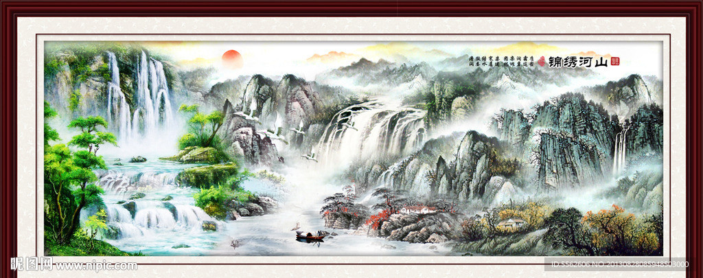 巨幅山水画