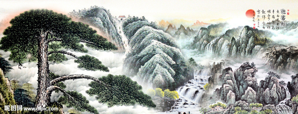 黄山迎客松