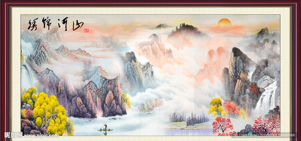 巨幅山水画