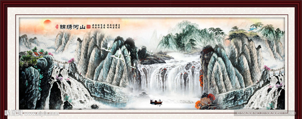 巨幅山水画